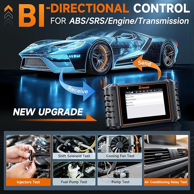FOXWELL NT716 Bidirectional OBD2 Scanner – ABS, Transmission, Engine Scanner