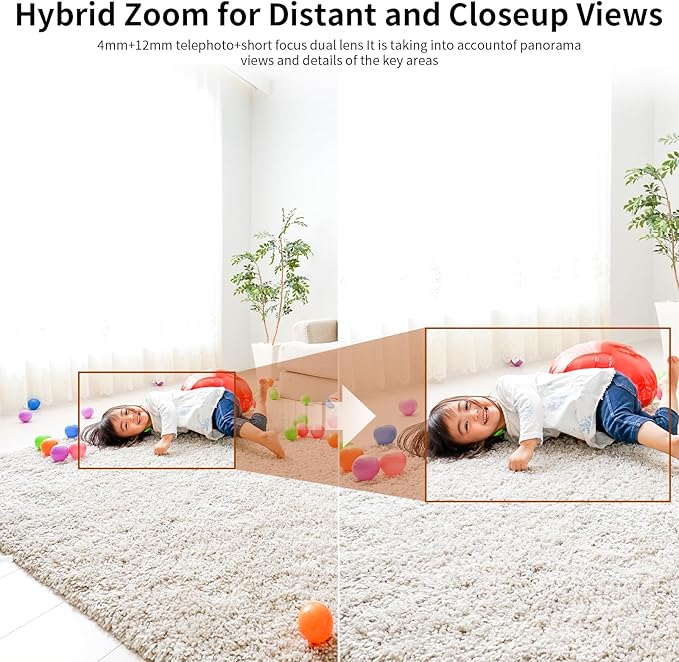 VSTARCAM Indoor Security Camera, 2K HD 360° PTZ Dog Pet Camera
