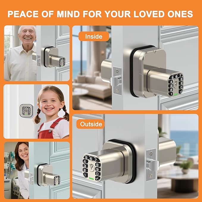 Richelock IU52 Double-Sided Keypad Door Lock, All-Weather, Fully Waterproof