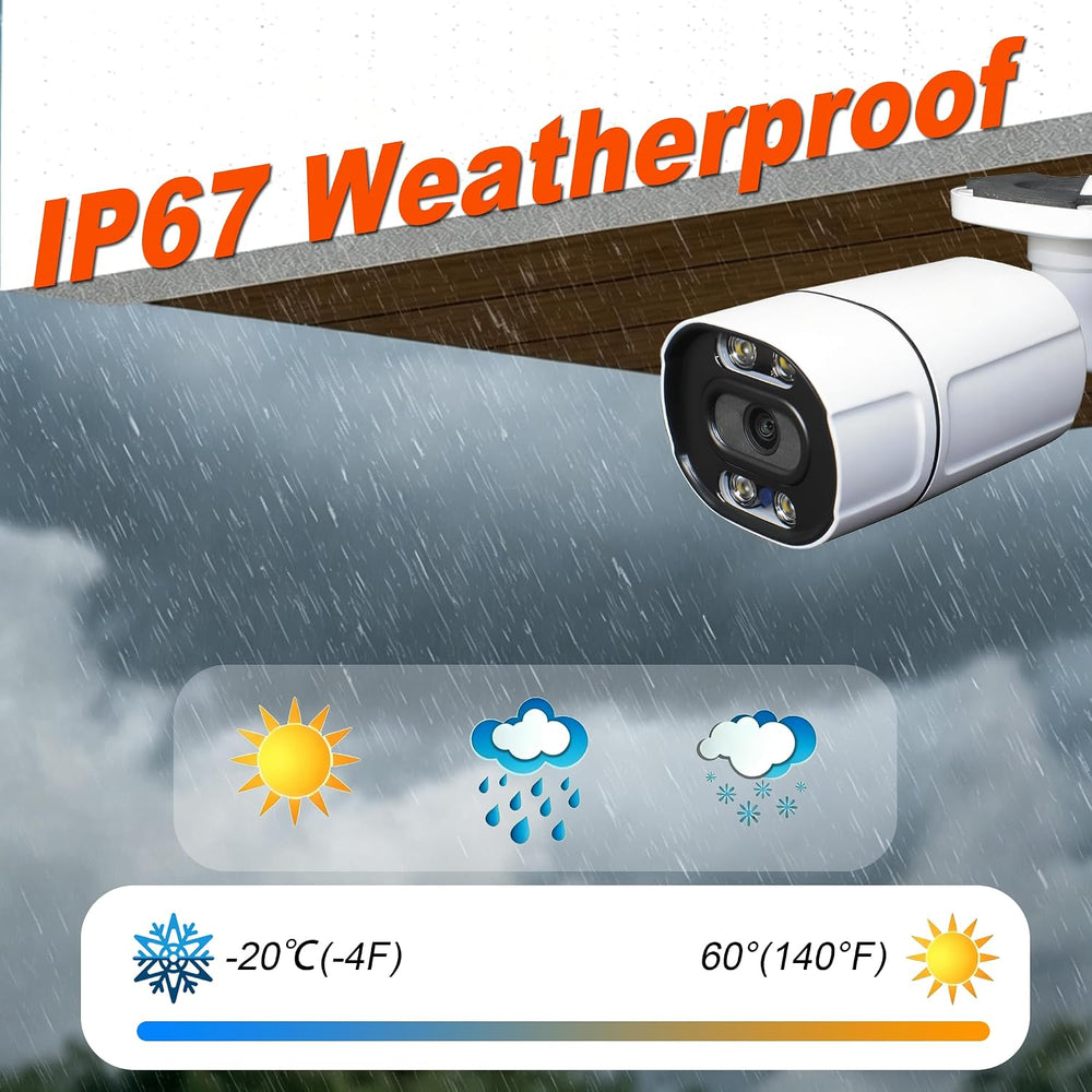SINIS 4k PoE Camera Outdoor, 8MP 30fps Realtime Bullet Security IP Camera
