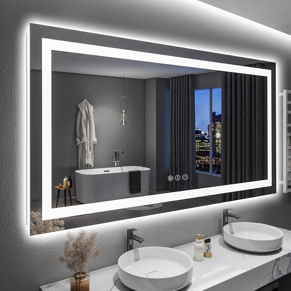 YEELAIT 60x36 Inch LED Bathroom Mirror