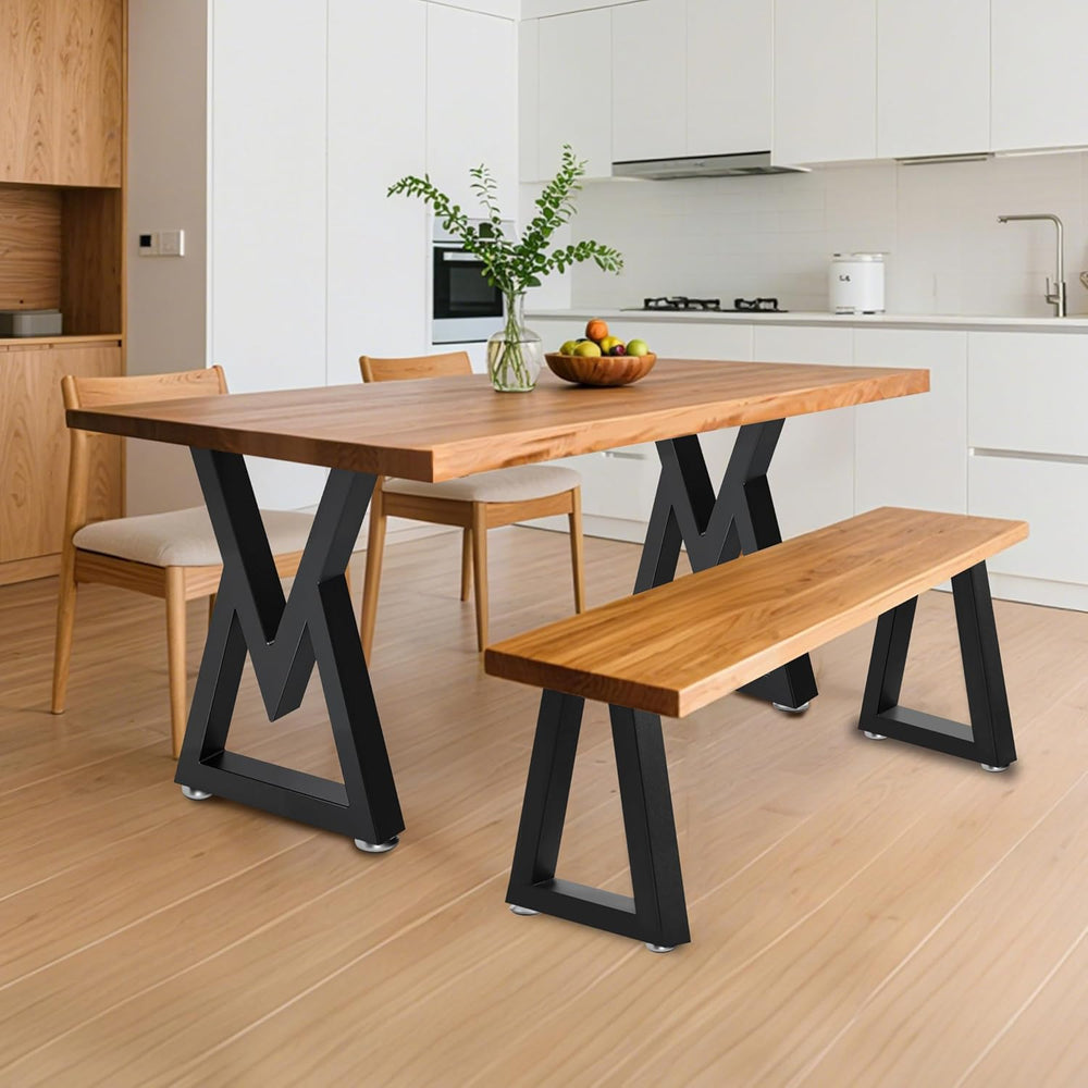 16 Inch Trapezoid Metal Table Legs for Bench, Coffee Table Legs, DIY Furnitur...