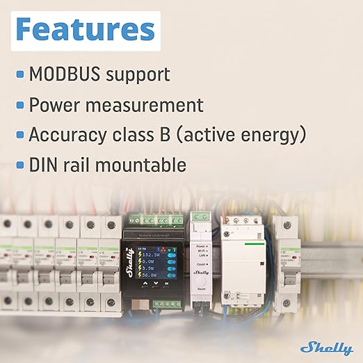 Shelly Pro EM 50A | Wi-Fi & LAN Energy Meter
