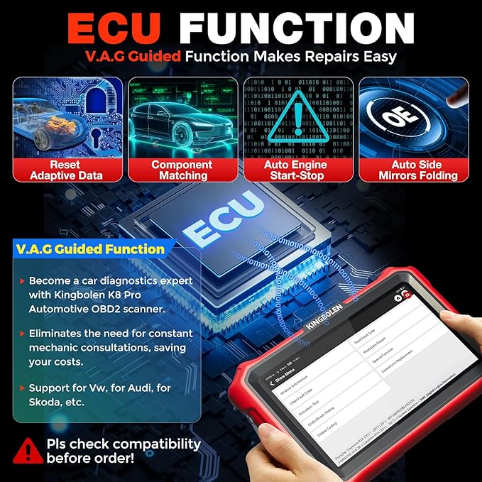 KINGBOLEN K8 Pro OBD2 Scanner Bluetooth 2026 Bidirectional Scan Tool