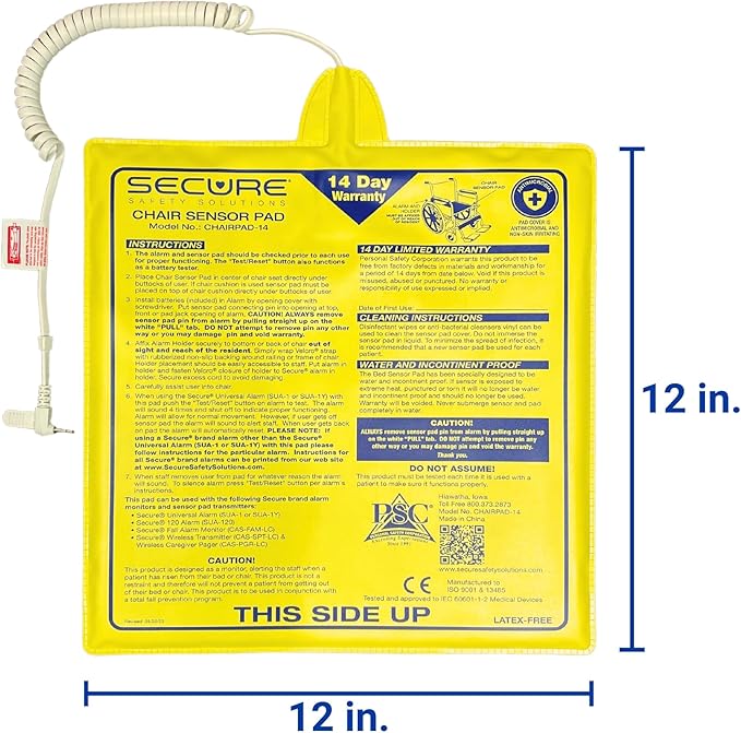 Secure Chair Alarm for Elderly Fall Prevention