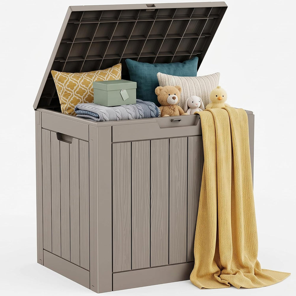 Outdoor Storage Box, 40 Gallon Upgraded Deck Boxes Outdoor Waterproof