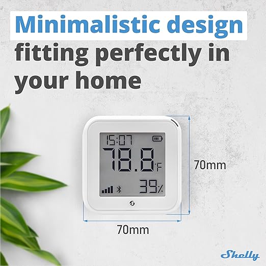 Shelly H&T Gen3 White | Wi-Fi & Bluetooth Smart Temperature & Hum...