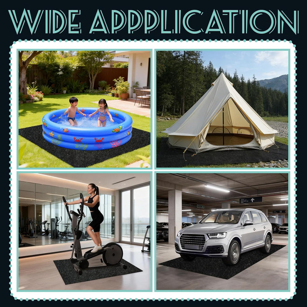 6x8.2FT Outdoor Storage Shed Floor Mat,Waterproof Washable Garden Flooring Pa...