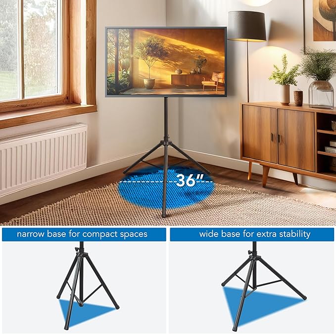 Mount-It! Tripod TV Stand – Portable TV Tripod