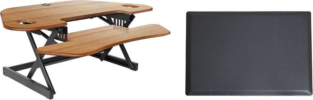 Rocelco 46" Height Adjustable Corner Standing Desk Converter