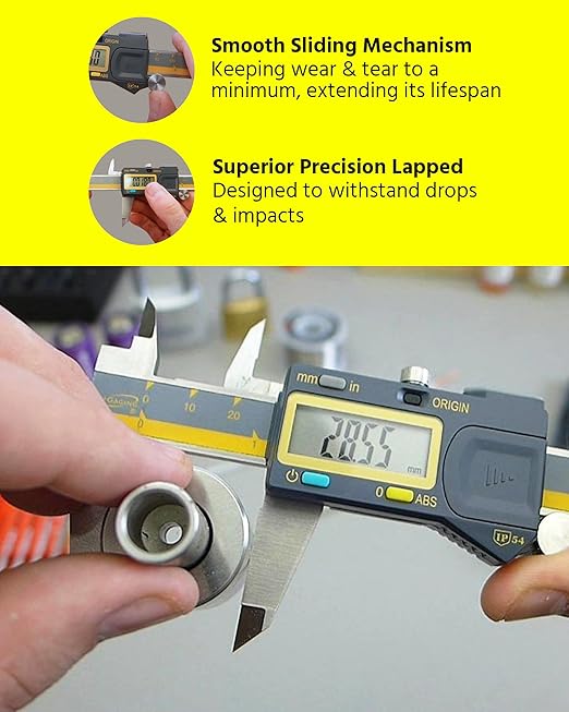 iGAGING Absolute Origin 0-6" Double Cut Depth Digital Caliper, IP54 Elec...