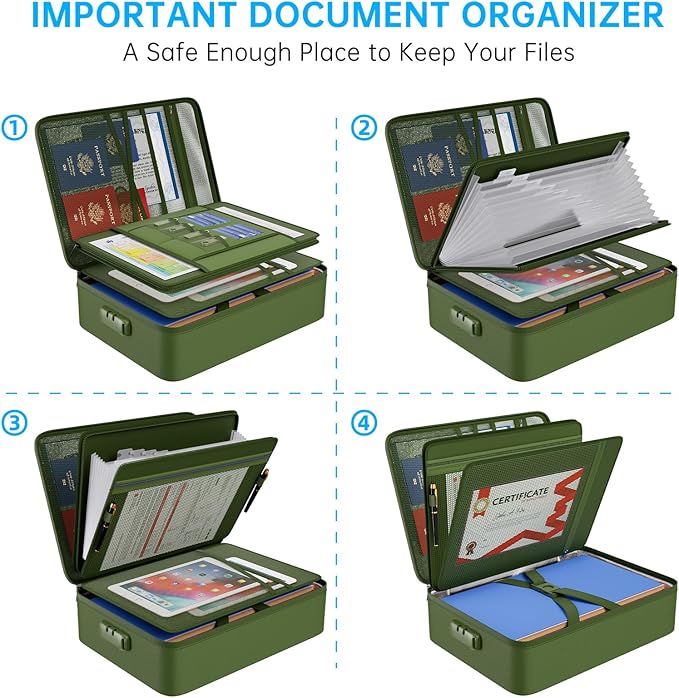 ENGPOW 5200℉ Fireproof File Organizer Bag