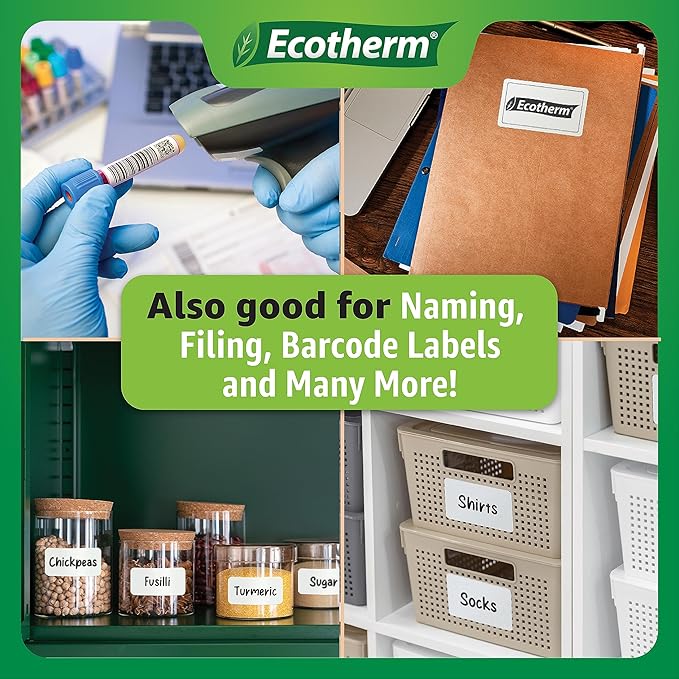 1.25" x 1" Thermal Labels | 6 Rolls | 14040 Labels | fits Zebra, Of...