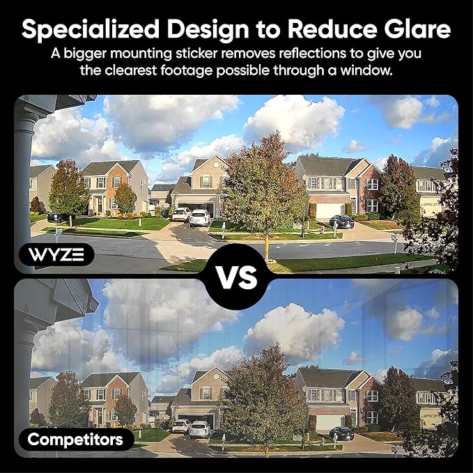 Wyze Window Camera, WiFi Indoor HD Home Security Camera, Upgraded Color Night