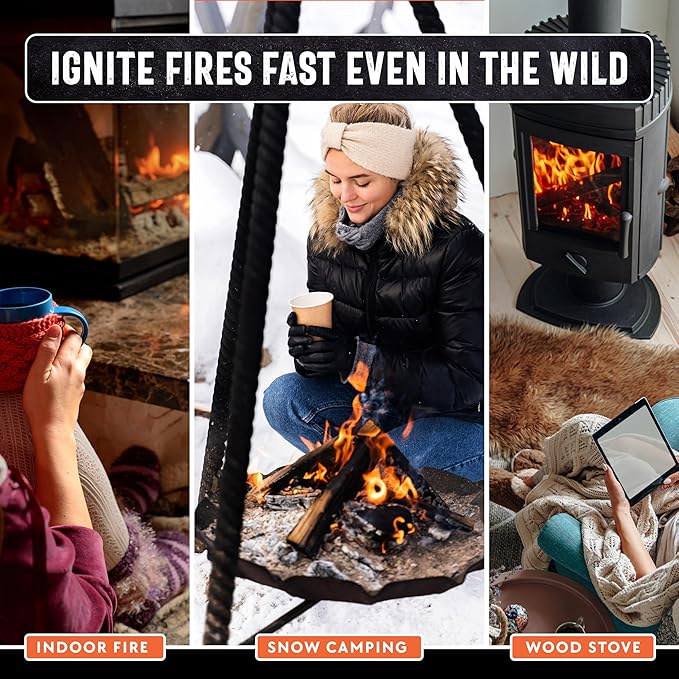 50lb Fatwood Fire Starter Sticks | 100% Natural Fire Starters
