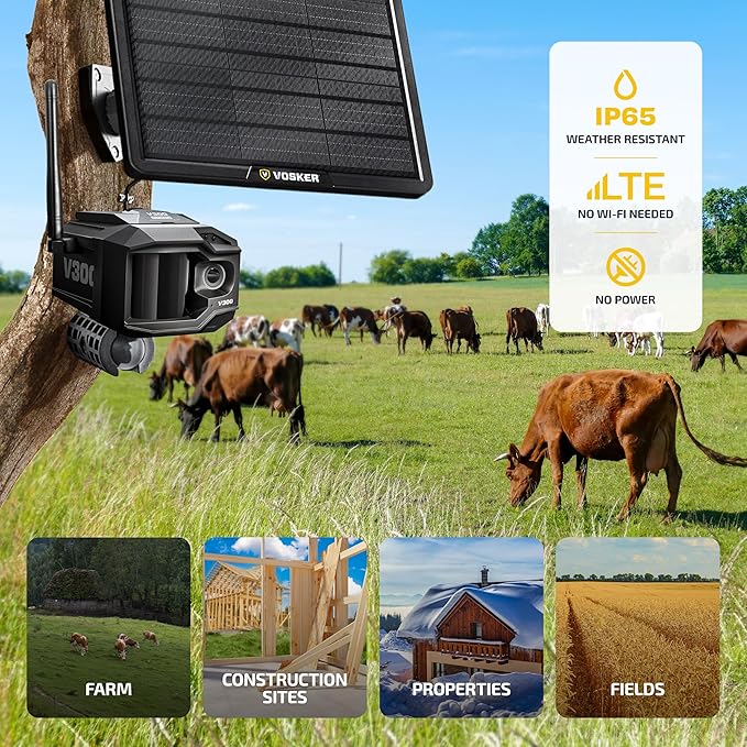 Vosker V300 Ultimate Farmers Pack Outdoor Security Camera