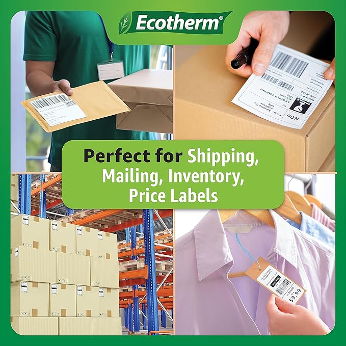 1.25" x 1" Thermal Labels | 6 Rolls | 14040 Labels | fits Zebra, Of...