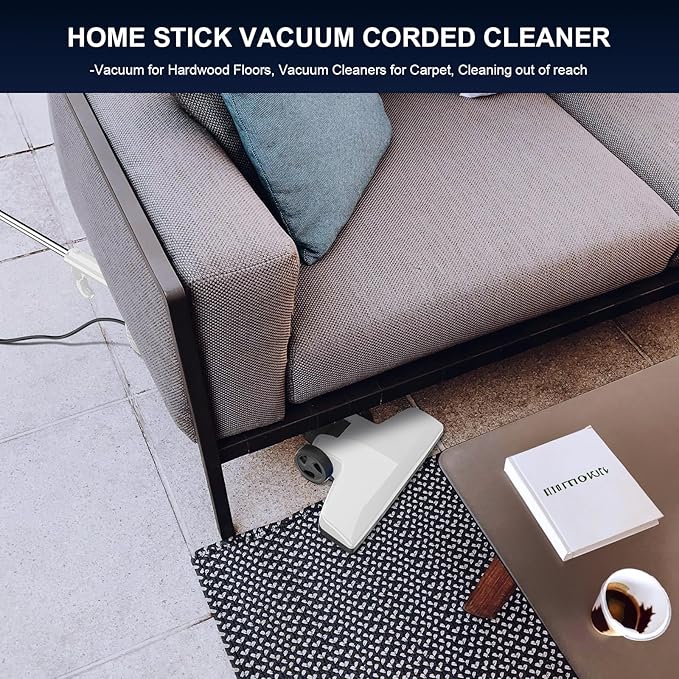 FUNCCUBE Stick Vacuum Cleaner, Corded 2-in-1 Lightweight Vacuum